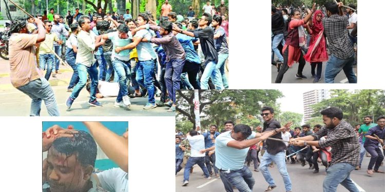 আবারও বেপরোয়া হাসিনার কলমধারী ছাত্রলীগ
