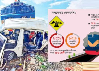 রেলপথে দুর্ঘটনায় ৮৫ শতাংশই মারা যান রেলক্রসিংয়ে!