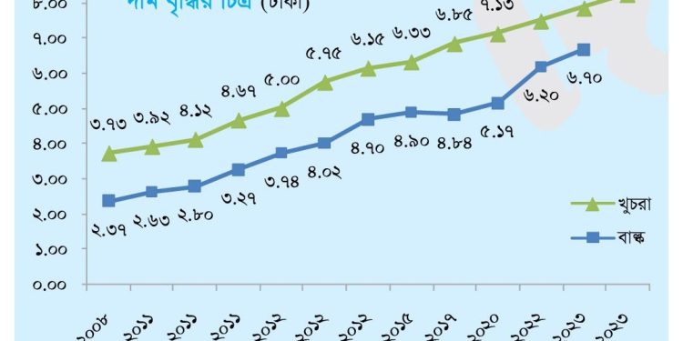 ১৫ বছরে বিদ্যুতের দাম বেড়েছে ১২১%